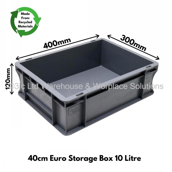 Heavy Duty Stacking Euro Box 40cm 10 Litre 3JC